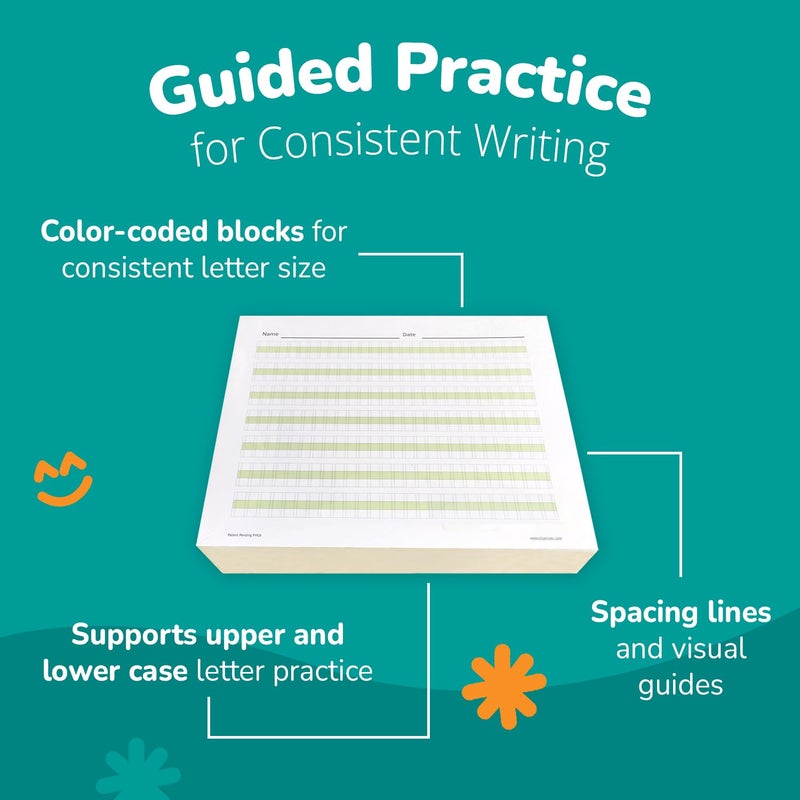 Channie's Channieâ€™s Practice Handwriting & Printing Paper Workbook One Page A Day, 500 Pages Front & Back, 250 Sheets, Grades PreK â€“ 1st, Size 8.5â€ x 11â€ - Image 4